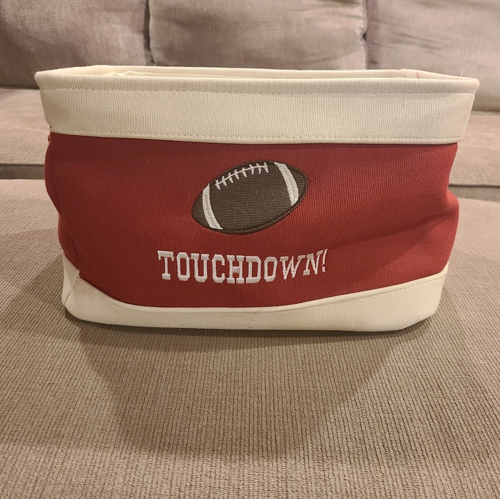 Canvas Football storage bin